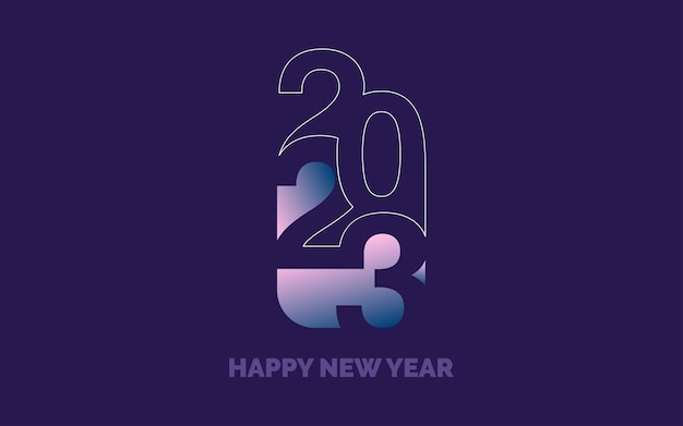 2039 Happy New Year simboli Nuovo 2023 Anno tipografia design 2023 numeri logotipo illustrazione Illustrazione vettoriale