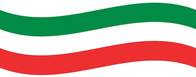 Bandiera della Giornata Nazionale della Repubblica Italiana La bandiera italiana è rossa e verde Italia Illustrazione vettoriale