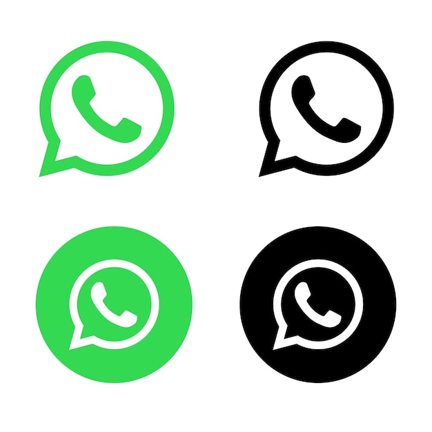 Collezione di icone di Whatsapp