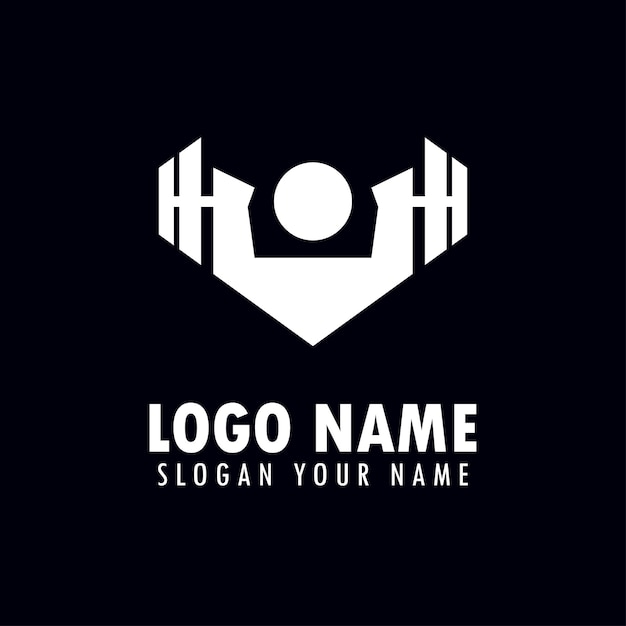 Vettore design del logo vettoriale per fitness club