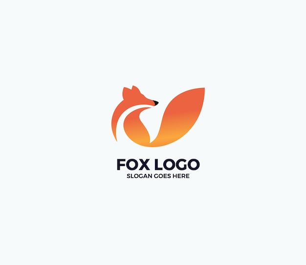 Disegno del modello di logo libero di vector fox