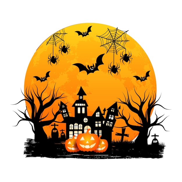 Disegno dell'illustrazione di sublimazione di Halloween