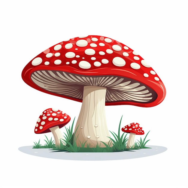 disegno di illustrazione vettoriale di funghi natura disegno forestale arte cibo funghi isolati aut