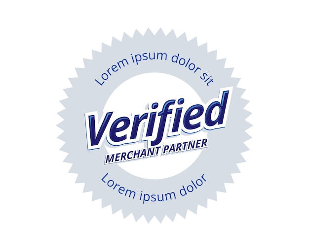 Distintivo con logo commerciante verificato cerchio