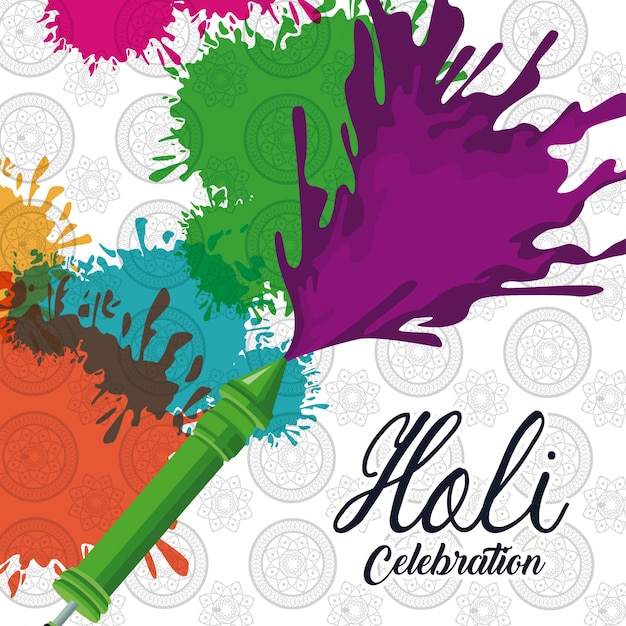 Holi celebrazione design