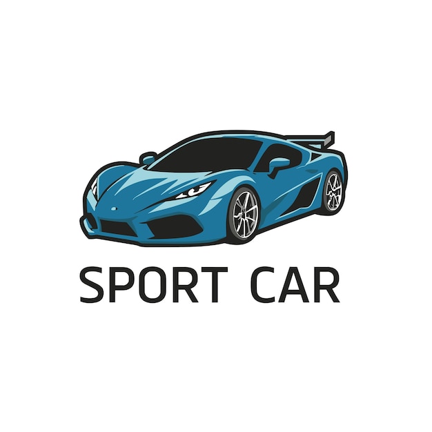 Vettore il logo di un'auto sportiva