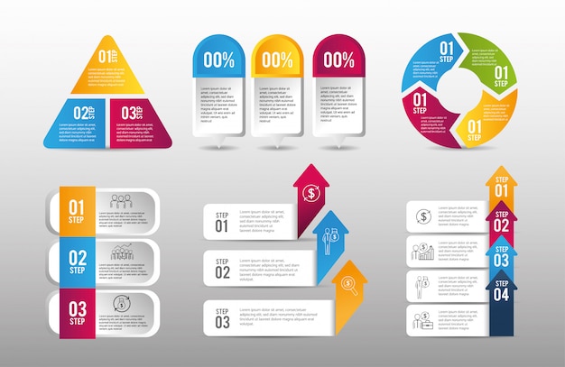 Impostare il piano di strategia di dati di business infografica