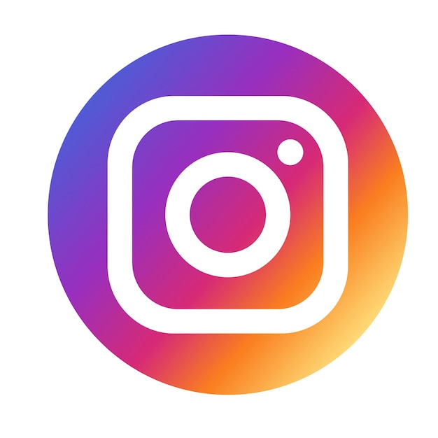 Logo vettoriale di app di Instagram in asset arrotondato isolato