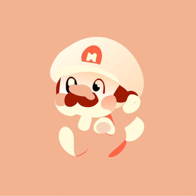 Vettore mario vector illustrazione kawaii