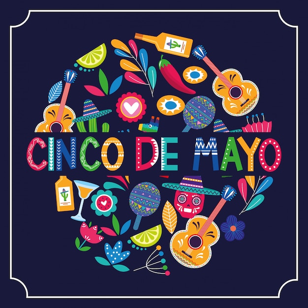 Messico cinco de mayo card