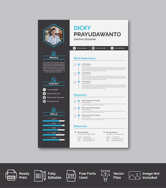 Modello di curriculum vitae professionale