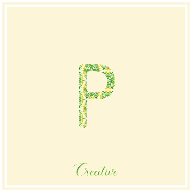 P Natural Logo Design Vector Latter Logo design Vector Illustration Logo Creative Logo Minimal Logo