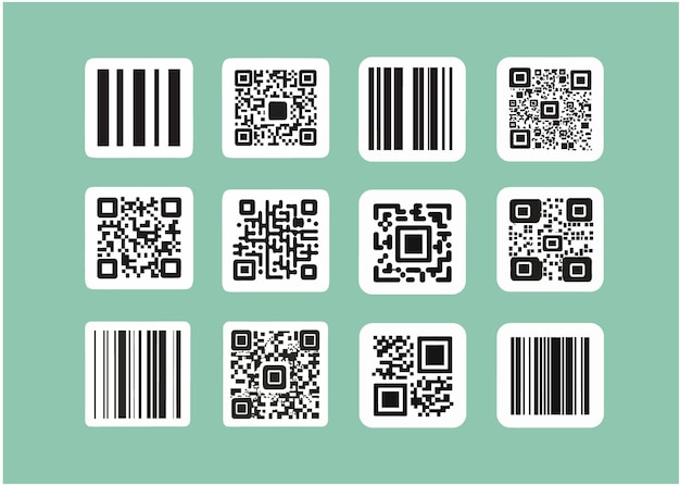 Raccolta gratuita di codici a barre e codici QR vettoriali