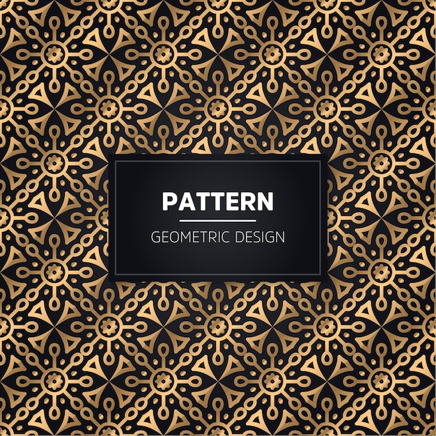 Seamless pattern. Ornamentale dorato decorativo dell'annata.