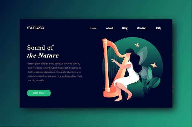 Sound of the nature Pagina di destinazione