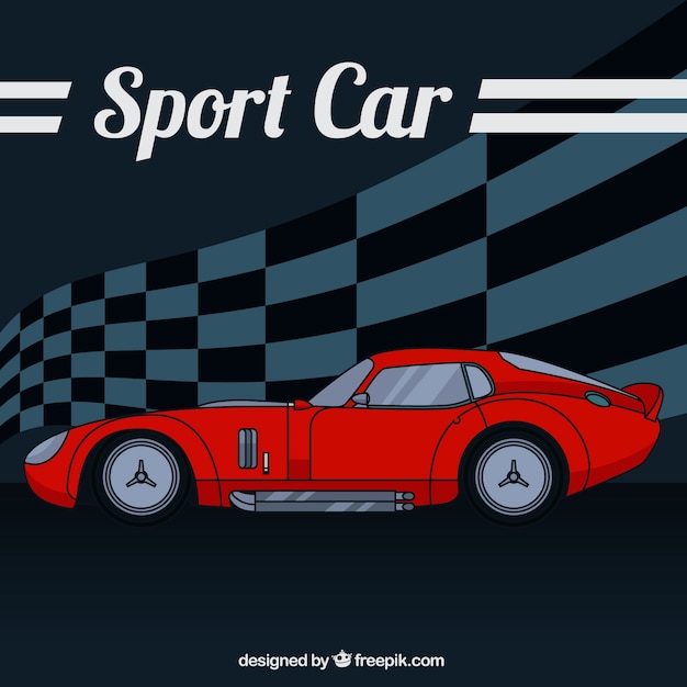 Vettore sport car sketchy