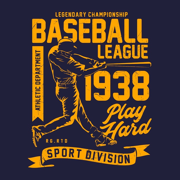 Stampa grafica della lega di baseball