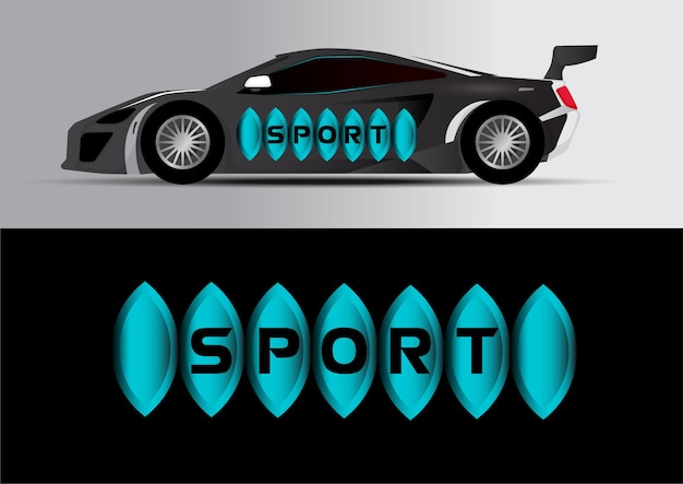 Vettore strisce per decalcomanie per auto sportive adesivi per tuning auto strisce per corse di velocità contrassegni rossi per il trasporto 60