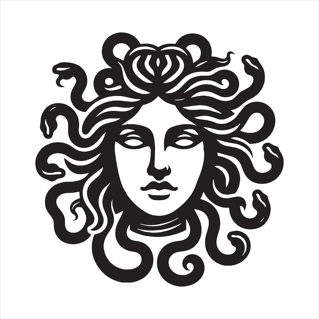 Vettore testa di medusa svg