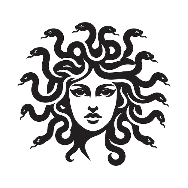 Vettore testa di medusa svg