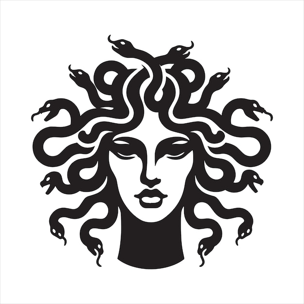 Vettore testa di medusa svg