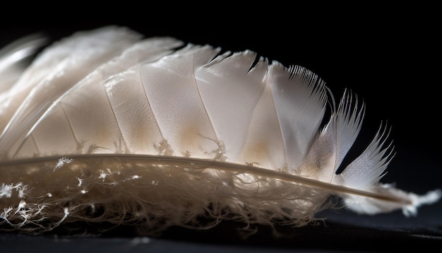 Gratis foto gevederde elegantie een zwarte gevleugelde vogelschoonheid gegenereerd door ai