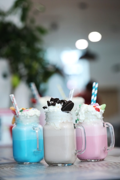 Gratis Foto heerlijke milkshakes