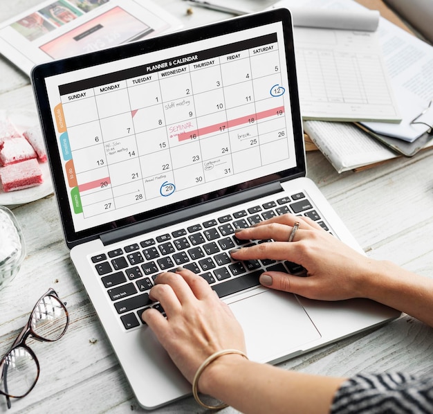 Gratis Foto planner kalender schema datum concept