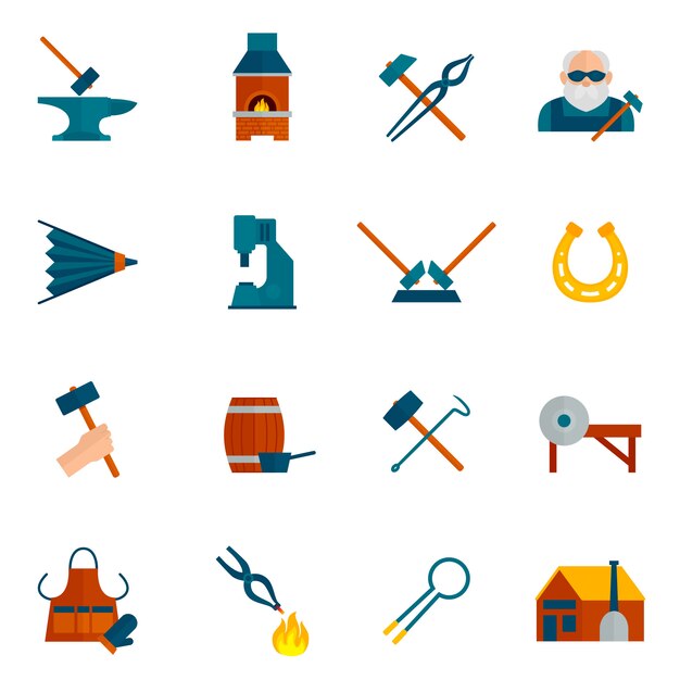 Blacksmith Icon Flat