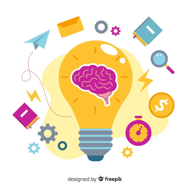 Gratis Vector brainstormconcept voor bestemmingspagina