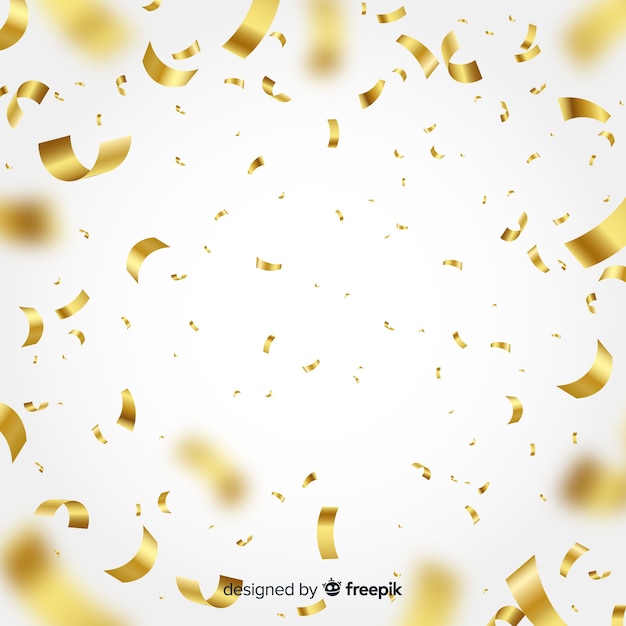 Gouden confetti achtergrond