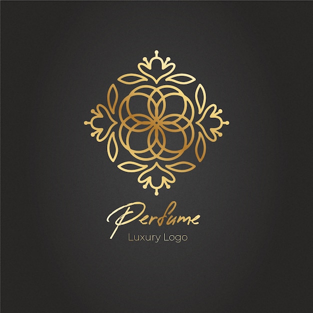 Luxe bloemen parfum logo