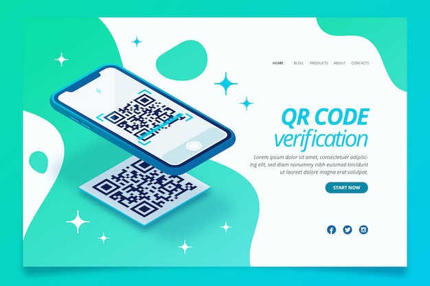 Qr code verificatie bestemmingspagina