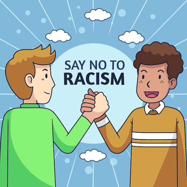 Racisme illustratie concept