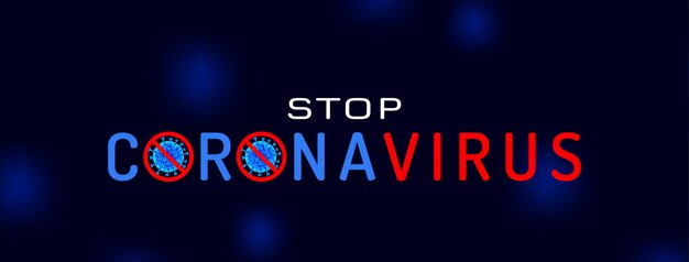 Stop de covid-19 coronavirus-infectiebanner