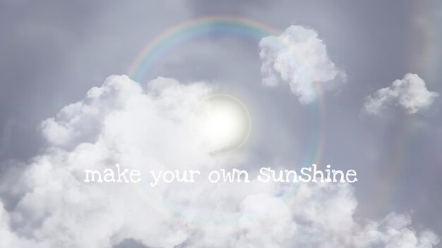 Sun halo vector sky sjabloon voor blog banner