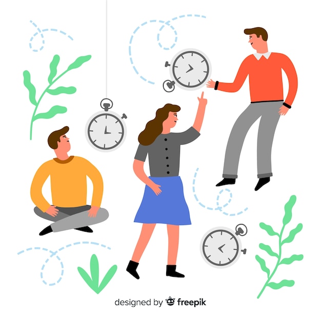 Gratis Vector time management concept voor bestemmingspagina