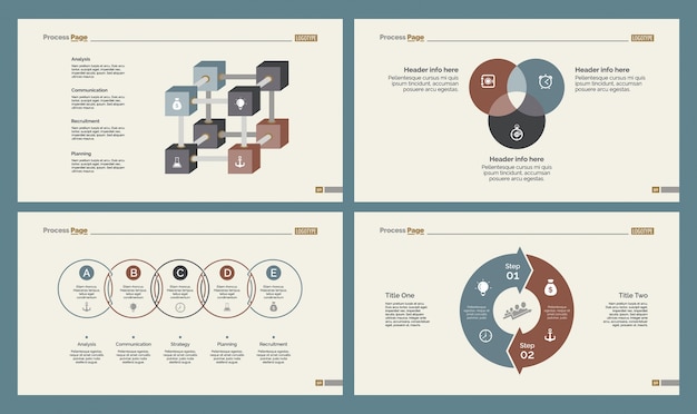 Vier Production Slide Templates Set