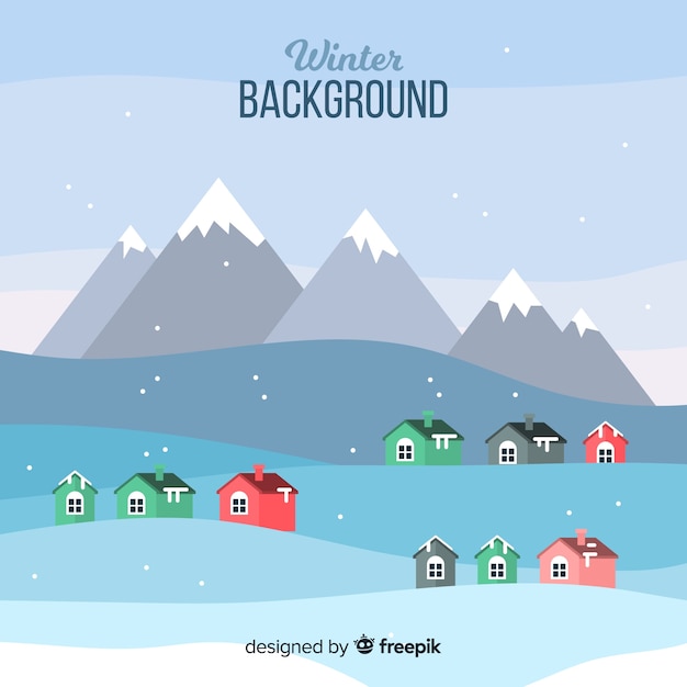 Gratis Vector winter achtergrond