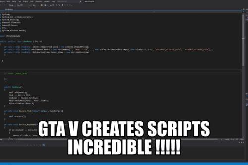 Create any C# Script in Game and compile in Game