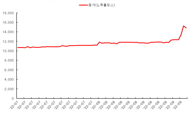 [마켓PRO] '경영권 분쟁설' 노루홀딩스 한달새 40% '껑충'…어떤 회사일까