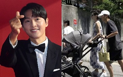 '아들 바보' 송중기, 육아 현장 포착…유모차 얼마