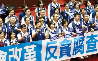 [포토] 대만 입법원 '총통 권한 축소법' 표결