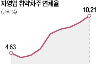 취약 자영업자 대출연체율 10% 넘어…"저축은행·상호금융 건전성 위험"