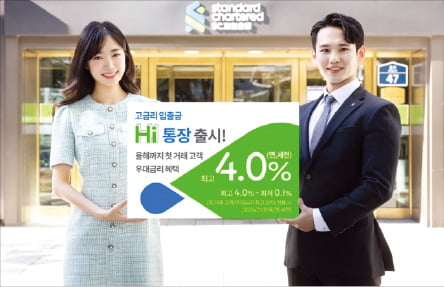 SC제일은행, 최고 연 4% 금리 주는 파킹통장