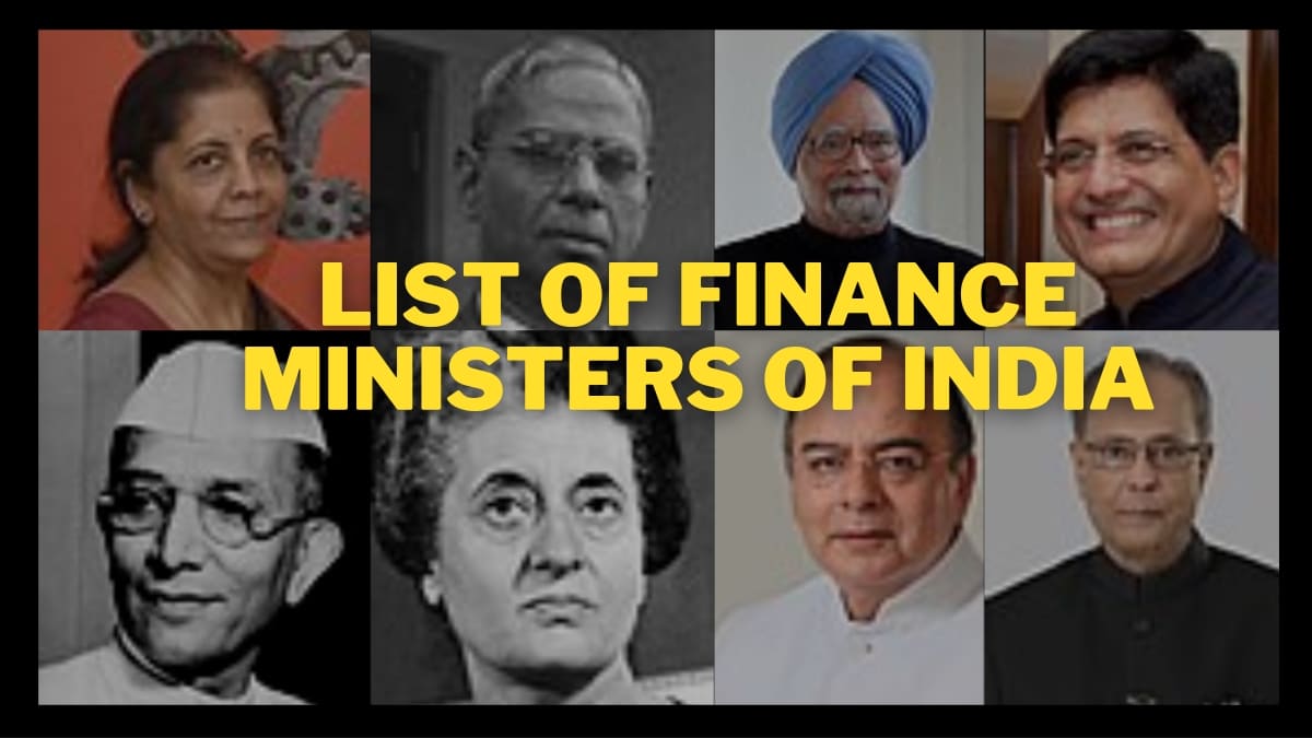 List of Finance Ministers of India (1947 to 2024)