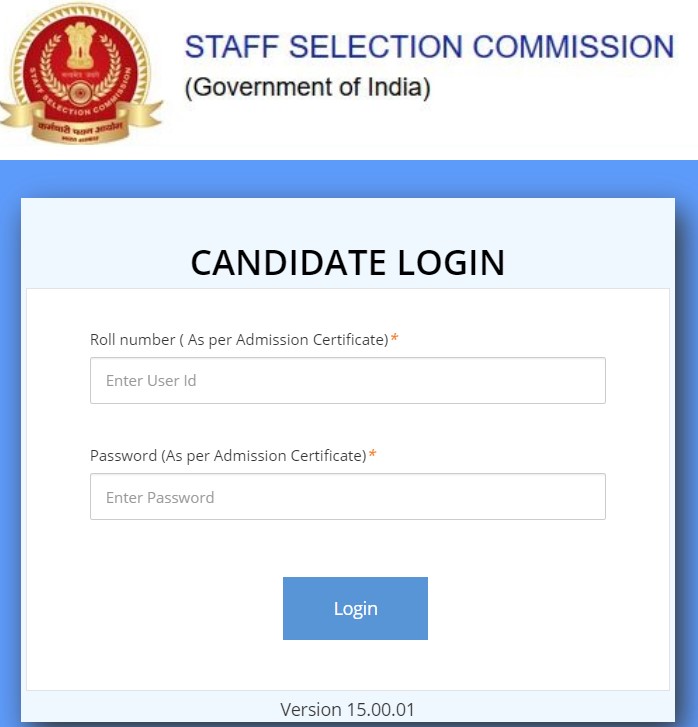 SSC MTS answer key 2023 login 