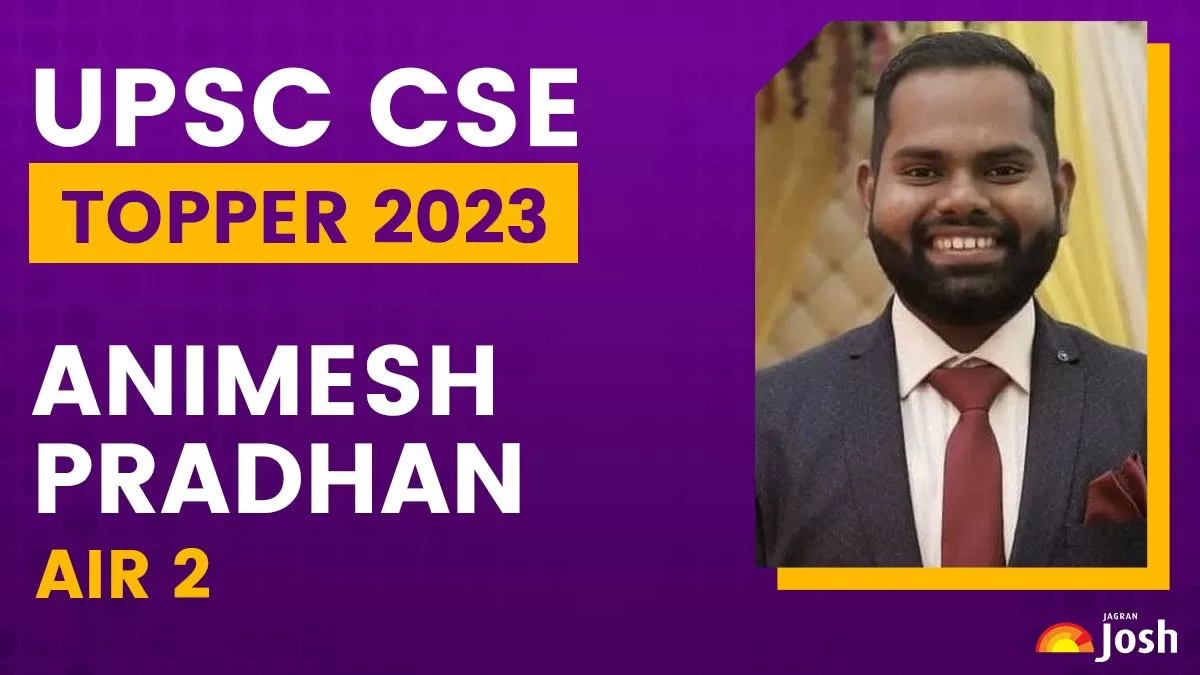 Animesh Pradhan UPSC 2023 AIR 2