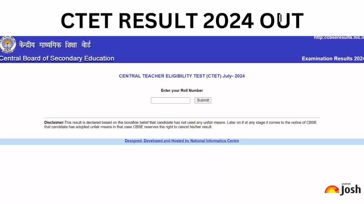 CTET Result 2024 Download Link