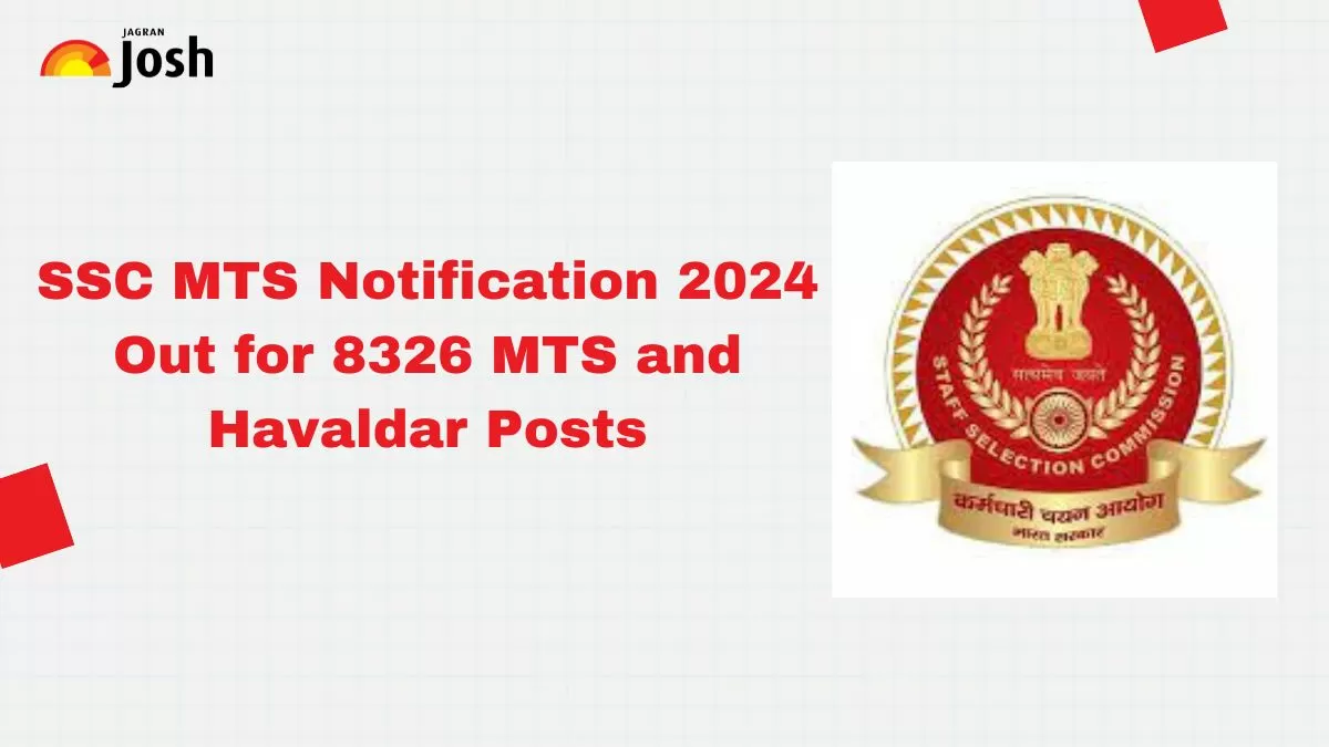 SSC MTS 2024 Notification for 8326 MTS and Havaldar Posts is released at ssc.gov.in. Find direct SSC MTS Apply Online link here.